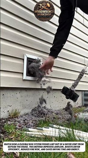 Dryer Vent Cleaning Hack That Blasts Out Years of Lint in Seconds!
