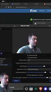 Fake green screen effect with AI in OBS Studio!