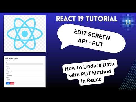 How to Update Data with PUT Method in React | Edit Form Example