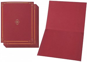 [Hot Item] Custom Logo Golden Imprinted Graduation Certificate Holder Degree Folder Diploma Cover
