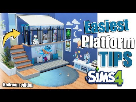 The Easiest and Best Platform tips (part 1 - BEDROOM) #sims4platform #sims4ideas