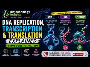 DNA Replication, Transcription & Translation Explained- From Gene to Protein #dna #replication
