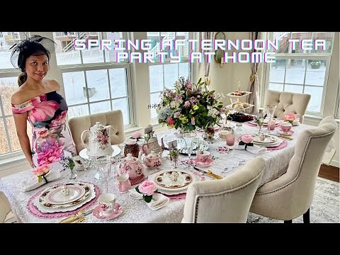 ENGLISH SPRING AFTERNOON TEA PARTY AT HOME | #decoratewithme #teaparty
