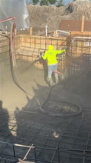 Short of a gunite shoot #pools #construction #gunitepools