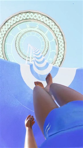 Core Dive Trapdoor Water Slide POV - Planet Coaster 2 #waterslide #waterpark #planetcoaster2