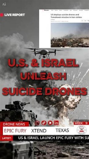 United States & Israel Deploy Suicide Drones!?