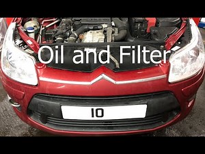 Citroen C4 1.6 HDI How To Change Oil and Filter Service DIY