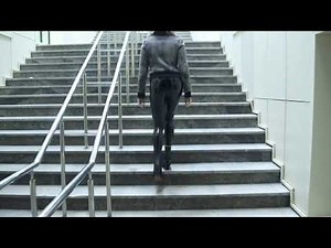 Walking in vinyl leggings (preview).