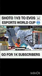 TAG SHOTO 1V3 TO EVOS ☠️📈 #viral #ffesports #nonstopgaming