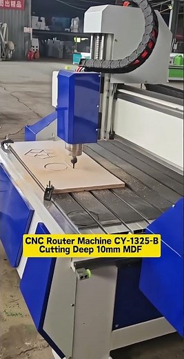 CNC Router Cutting Deep MDF Board 10mm