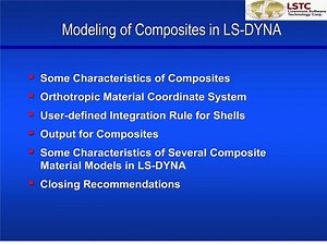 modeling of composites in ls-dyna - SlideServe