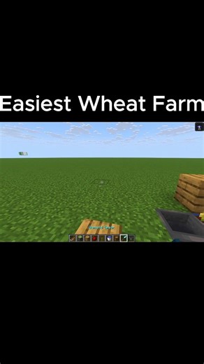 Easiest way to make automatic wheat farm #minecraft #gamemasterx270
