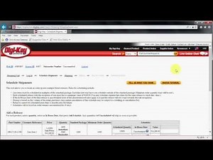 Digi-Key's Scheduled Shipment Tool Tutorial