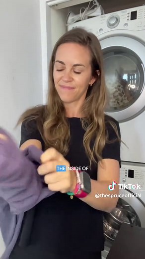 Remove that funky smell from your workout clothes by using vinegar and the correct amount of laundry detergent. For our guide on caring for and cleaning high-performance workout gear, head to the link in our bio.#TheSpruce #howto #tipsandtricks #laundry #laundryhack #gymtok