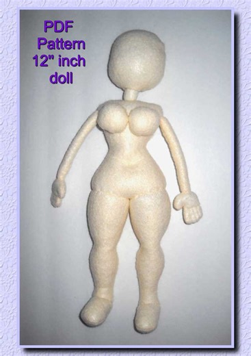 DIY Soft Doll, Blank Body Sewing PDF Pattern. - Etsy