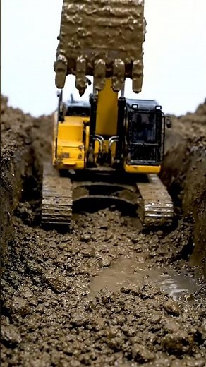 RC Excavator Mud Digging Madness! 🚧 Extreme Miniature Construction