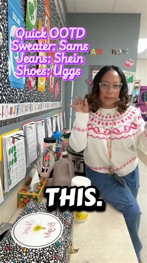 Sonja Holmes-White on Instagram: "Oh nothing, just making hot coco for my class in my @samsclub sweater! Long weekend loading!! #hotcoco #teacher #funfriday #kindergarten #ootd"