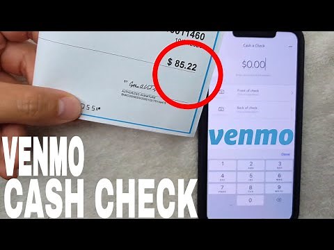 ✅ How To Cash A Check With Venmo 🔴