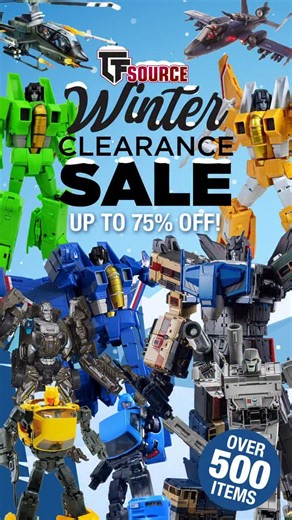 The TFSource Winter Clearance Sale is LIVE! ❄️🤖 500 items. Up to 75% OFF. Masterpiece → 3P → Diaclone → Gundam → More. Holiday shopping? Covered. Your collection? Thank you in advance. 😎 ➡️ Shop Now #linkinbio #tfsource #transformers #transformerscollector #actionfigures #sale #wintersale | TFsource