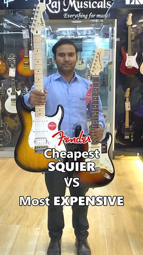 Check out the Fender Cheapest SQUIER vs Most EXPENSIVE Fender Squier Sonic Stratocaster HSS Electric Guitar Vs Fender American Performer Stratocaster HSS Electric Guitar #fender #fendersquier #fenderstratocaster #fenderguitar #fenderelectricguitar #fenderguitarsofinstagram #guitar #guitarist #guitarshop #rajmusicals @theuniversal_.music @thelooming_recordz @thewbrecord | Raj Musicals