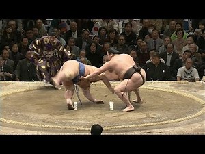 Yokozuna Hakuho 白鵬 rare sumo technique 内無双 uchimuso - 大相撲一月場所十四日目 白鵬鮮やか内無双！1 25 2014