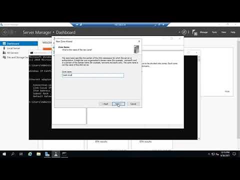 Creating standard primary DNS zones in Windows Server