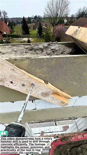 Concrete Drilling with Rotary Hammer Drill | Structural Construction Process