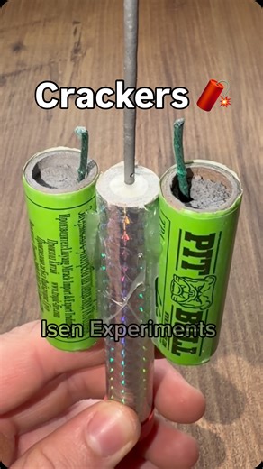 Isen Experiments | Cracker Sparkling Sparklers Trick 💥🧨 #experiment #firecrackers #fireworks | Instagram