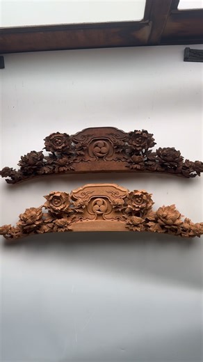 南部白雲木彫刻工房 on Instagram: "Remaking a 167 years old woodcarving by hand 👇🏻 半田市指定無形民俗文化財である山車の鬼板を模刻しました！ 山車建造は安政6年(1859)でこの鬼板は新美常次郎(初代彫常・1876〜1956)作とみられます。 こうして作られたものが時代を超えて形に残るのは良いことです。先人の彫刻を学び、これから私共が手掛けるものも後世に残していけたら本望です。 文化財に触れる機会に感謝🙏 Remaking a 165-year-old wood carving by hand. Hand-carved recreation of an Onita from a festival float designated as an Intangible Folk Cultural Property of Handa City. The festival float was constructed in 1859 (Ansei 6), and this onita carving is believed to