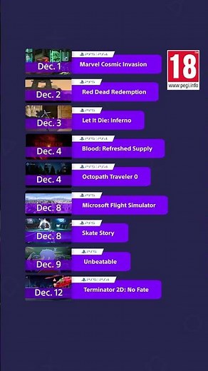 Coming to PlayStation in December!