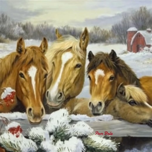 1.8K views · 62 reactions | Winter Horses. | Pam's Gifs and Videos | Facebook