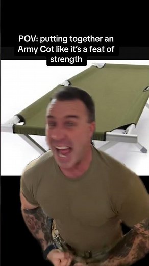 Military Sleeping Cot Assembly #fyp