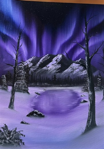 Oil paintings and prints available at my website Visualfusions.co.uk - Learn how to paint with me using oil paints & Acrylic . Im an Artist from the uk 🇬🇧 I mainly use the wet on wet ( Alla prima) painting technique on canvas using brushes & a palette knife inspired by Bob Ross & William Bill Alexander. I paint landscape portrait seascape snowscape Northern lights . Aurora galaxy Dragons dinosaurs space nature sunset animals enchanted other scenery . Handmade - Drawing Easy painting ideas - Be