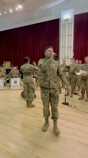 The Soldiers’ Chorus and Jazz Ambassadors are looking forward to presenting their holiday concert “Sound The Bells” in Baltimore this weekend! Check out this rehearsal clip featuring Staff Sgt. Aaron McAleavey and visit our website for information on reserving your free ticket. #army #music #armybands #holiday #christmas | The United States Army Field Band