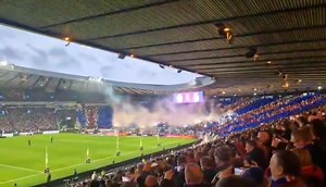 Rangers tifo and pyro show compared to the sheep | Rangers Till I Die & No Surrender