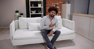 Man Chest Pain Angina Heart Attack Stock Footage Video (100% Royalty-free) 1097931511 | Shutterstock