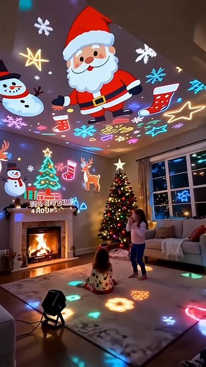 Watch Your Child Step Into Their Own Christmas Light Wonderland Unlike static lights, this projector creates moving scenes that captivate kids’ attention and inspire holiday imagination. | Refgepupkin | Facebook