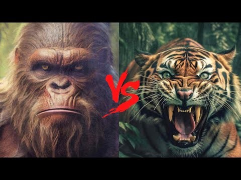 Gigantopithecus VS Tiger - Ngandong Tiger VS Gigantopithecus