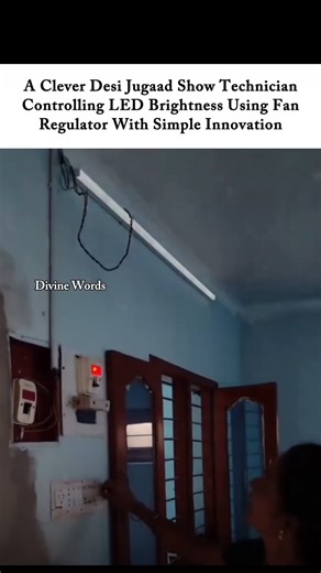Normal Fan Regulator Turned Into LED Controller 😳⚡ #desijugaad #hack #creativity #innovation
