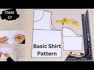 Complete Shirt Pattern Cutting | Beginner Sewing Course | shirt cutting pattern for Beginners