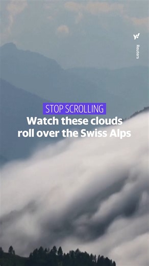 55K views · 128 reactions | This river of clouds is actually a meteorological phenomenon known as a foehn (German for hairdryer). It happens when humid cold air masses are blown down by a wind perpendicular to a mountain range. | Yahoo News | Facebook
