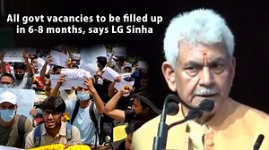 2.7K views · 66 reactions | Lieutenant Governor Manoj Sinha said today that all vacancies in the Government departments existing till date will be filled up in next six to eight months. | The Kashmir Walla | Facebook