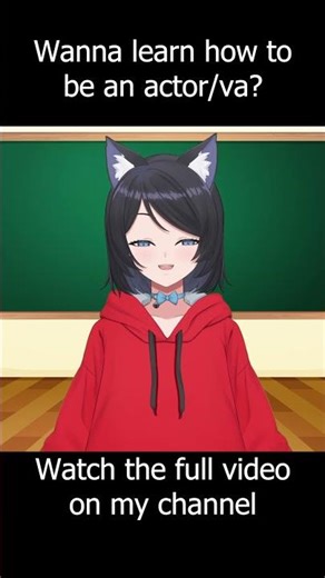 Vtuber Teaches How to Become an Actor