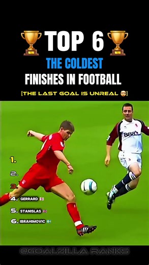 The 6 Coldest Finishes in Football 🥶⚽#football #footballgoals #soccerhighlights