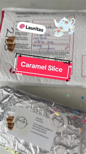 Aussie friends here’s the best caramel slice in the WORLD! I get mine posted so you can too! #caramelslice #desserts #saltedcaramel