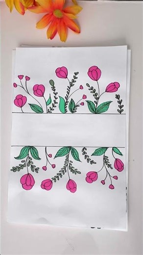 10 beautiful border designs for project|assignment frontpage decoration ideas|file front view design