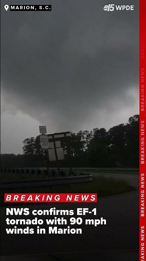 NWS confirms EF-1 tornado with 90 mph winds in Marion