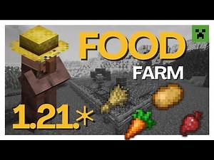 Minecraft 1.21.8: How to Build an Infinite Food Farm (Easy AFK Tutorial)