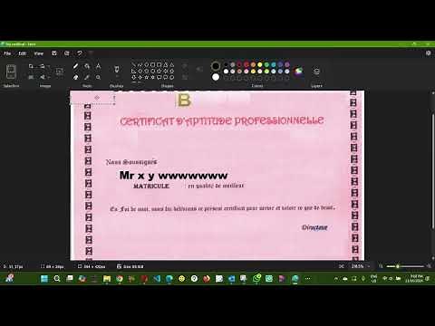 How to Edit a Scanned Certificate Step-by-Step Using Microsoft Paint