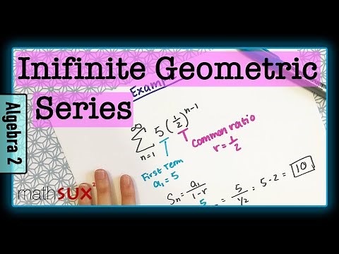 Sum of Infinite Geometric Sequence | Algebra 2 | MathSux